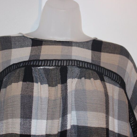Maeve / Anthropologie Plaid Oversized Tunic Size Small - Picture 5 of 14